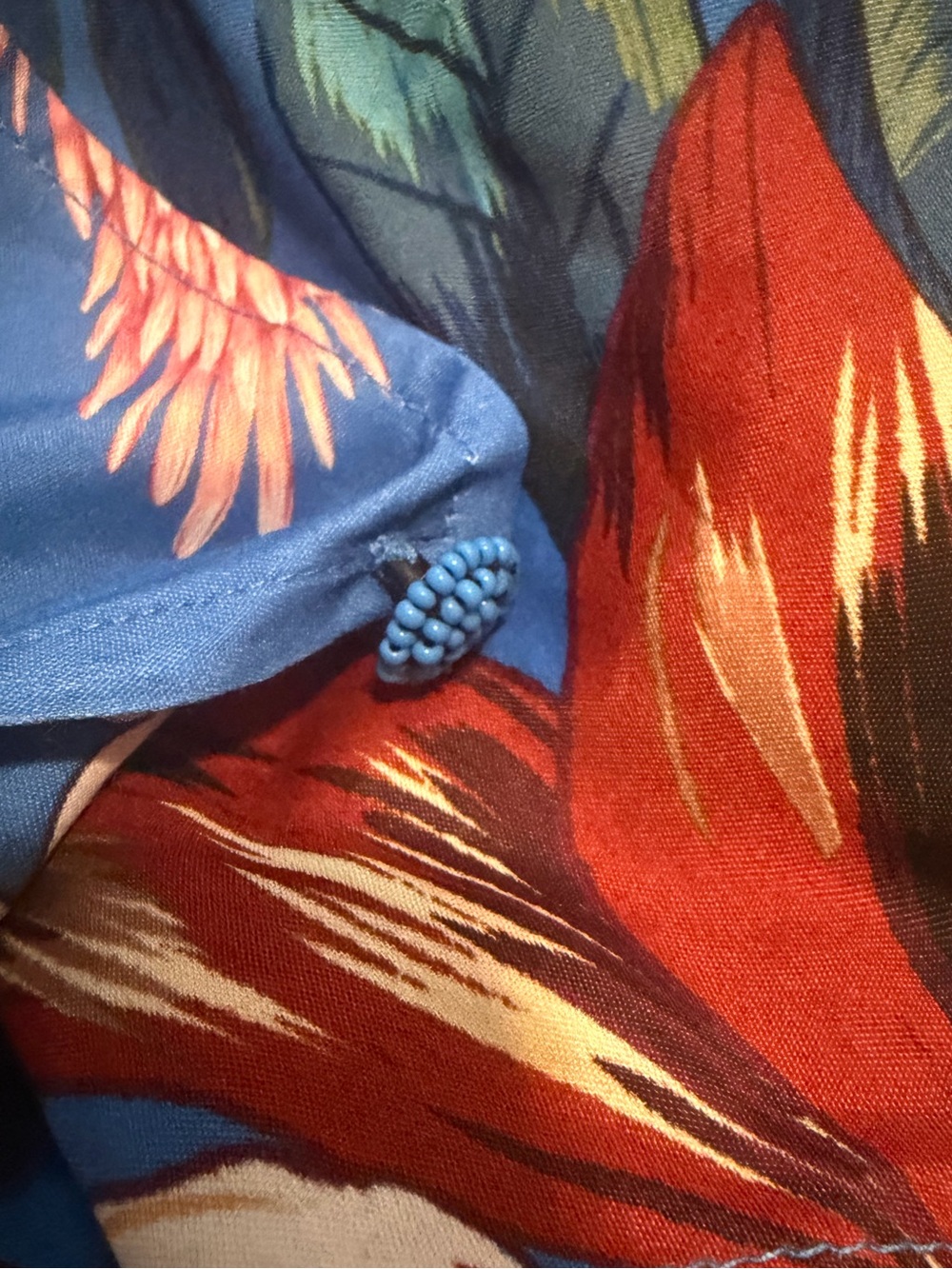 FARM Rio Bright Blue Floral Wrap Mini Dress - Picture 9 of 9